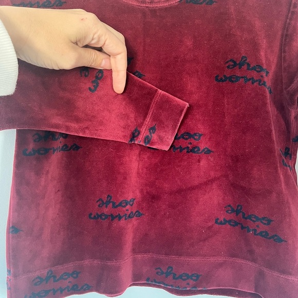 Tiny Cottons velvety dark Red Kids Shirt with black accents Shoo Woories - Picture 2 of 4